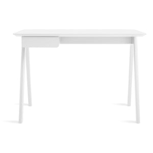 Stash Desk Desk's BluDot White on Ash 