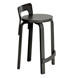 Stool High Chair K65 Stools Artek Lacquered All Black +$55.00 