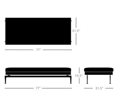 Suita Daybed Sofa Vitra 