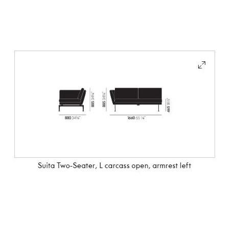 Suita Sofa Open Two Seater Sofa Vitra 