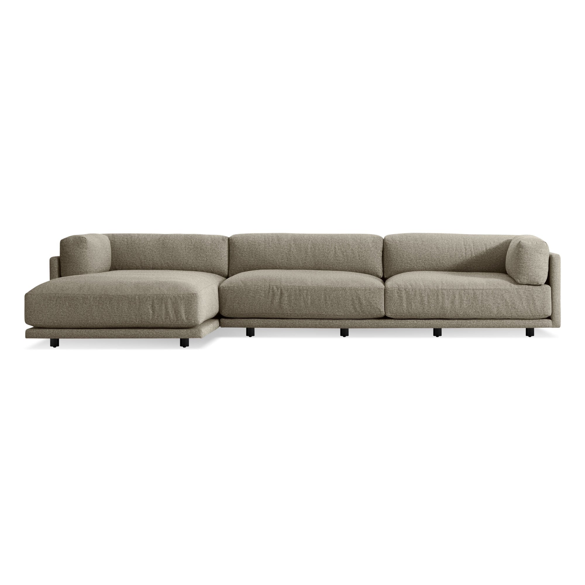 Sunday Sofa w/ Chaise Sofa BluDot Left Arm Sanford Black 