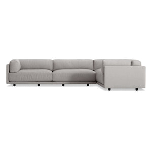 Sunday L Sectional Sofa sofa BluDot Agnew Grey Left 