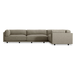 Sunday L Sectional Sofa sofa BluDot Sanford Black Left 