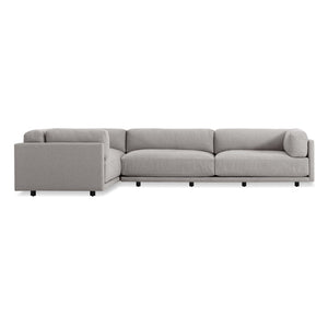 Sunday L Sectional Sofa sofa BluDot Agnew Grey Right 