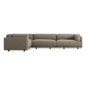 Sunday L Sectional Sofa sofa BluDot Sanford Black Right 