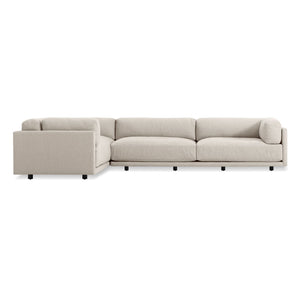 Sunday L Sectional Sofa sofa BluDot Sanford Linen Right 