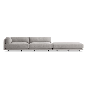 Sunday Long and Low Sectional Sofa Sofa BluDot Left Arm Agnew Grey 