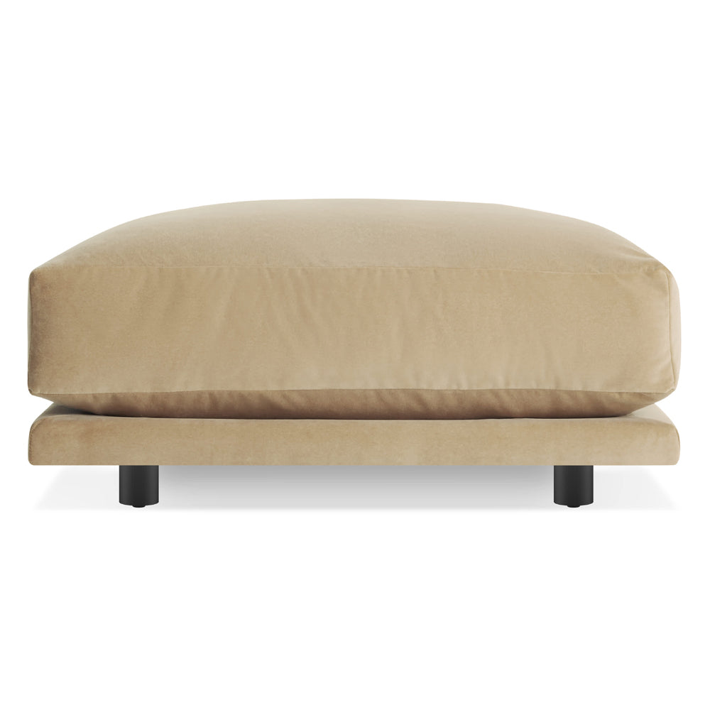 Sunday Ottoman ottomans BluDot Small Camel Velvet 