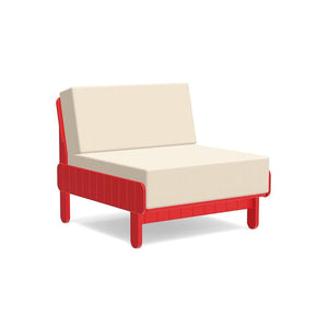 Sunnyside Lounge Chair lounge chairs Loll Designs Apple Red Canvas Flax 