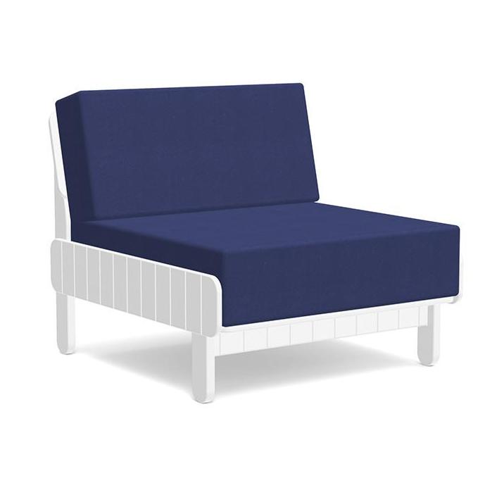 Sunnyside Lounge Chair lounge chairs Loll Designs Cloud White Canvas Navy 