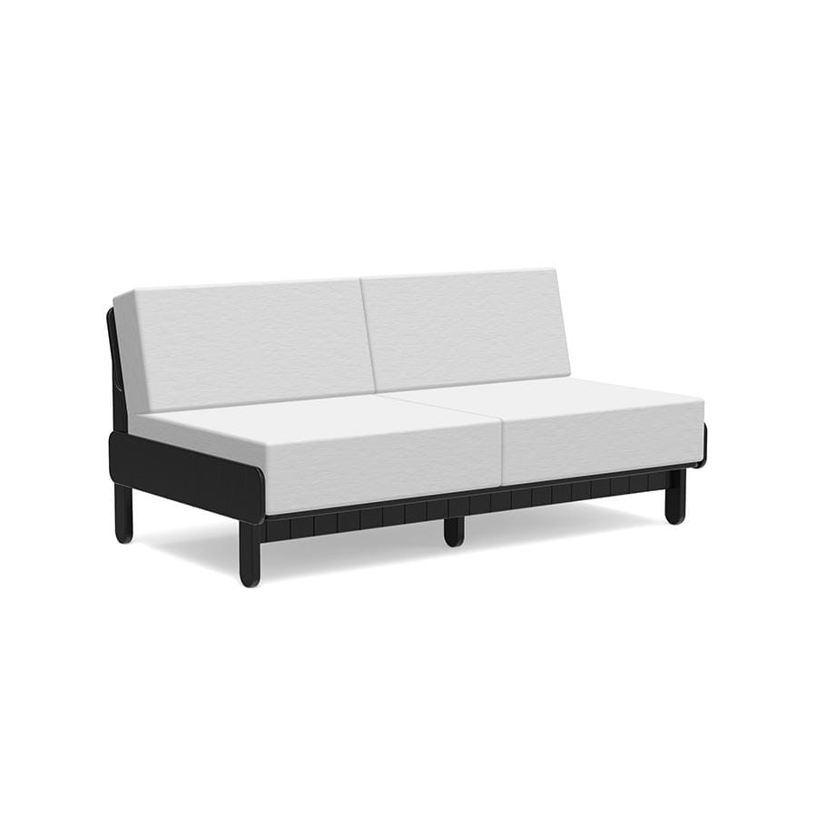 Sunnyside Loveseat Sofas Loll Designs Black Cast Silver 