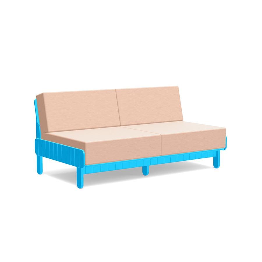 Sunnyside Loveseat Sofas Loll Designs Sky Blue Cast Petal 