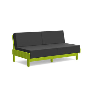 Sunnyside Loveseat Sofas Loll Designs Leaf Green Cast Charcoal 
