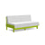 Sunnyside Loveseat Sofas Loll Designs Leaf Green Cast Silver 