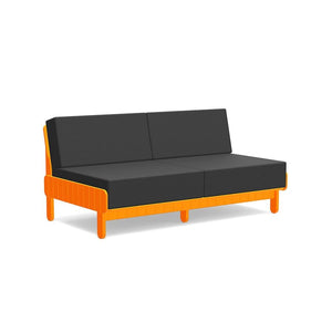 Sunnyside Loveseat Sofas Loll Designs Sunset Orange Cast Charcoal 