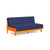 Sunnyside Loveseat Sofas Loll Designs Sunset Orange Canvas Navy 