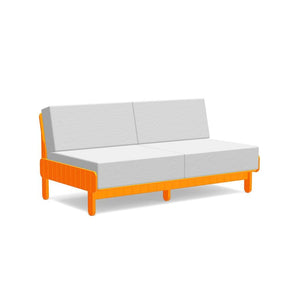 Sunnyside Loveseat Sofas Loll Designs Sunset Orange Cast Silver 