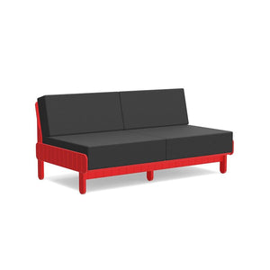 Sunnyside Loveseat Sofas Loll Designs Apple Red Cast Charcoal 