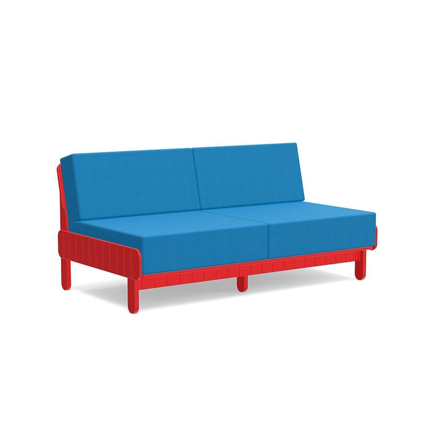 Sunnyside Loveseat Sofas Loll Designs Apple Red Canvas Regatta 