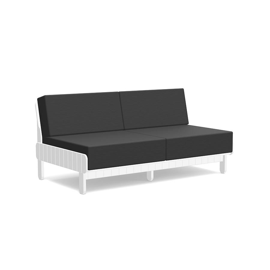 Sunnyside Loveseat Sofas Loll Designs Cloud White Cast Charcoal 