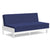 Sunnyside Loveseat Sofas Loll Designs Cloud White Canvas Navy 