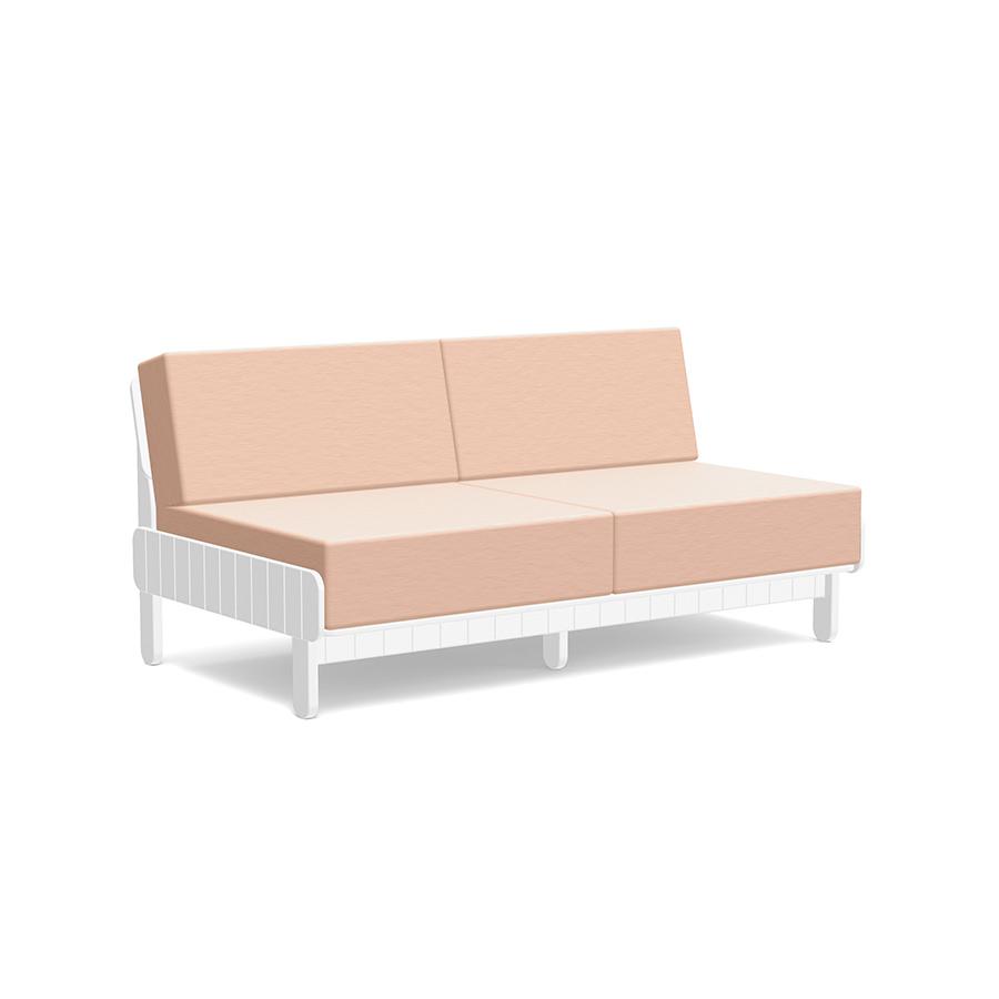 Sunnyside Loveseat Sofas Loll Designs Cloud White Cast Petal 