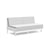 Sunnyside Loveseat Sofas Loll Designs Cloud White Cast Silver 