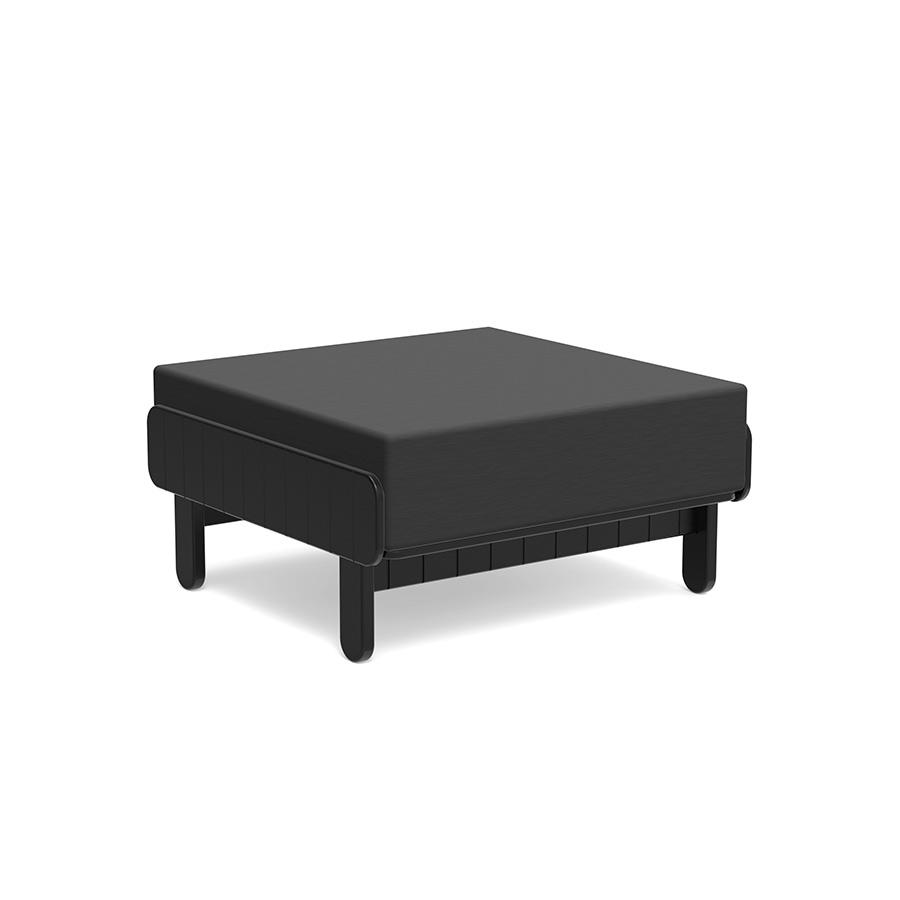 Sunnyside Ottoman Ottomans Loll Designs Black Cast Charcoal 