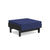 Sunnyside Ottoman Ottomans Loll Designs Black Canvas Navy 