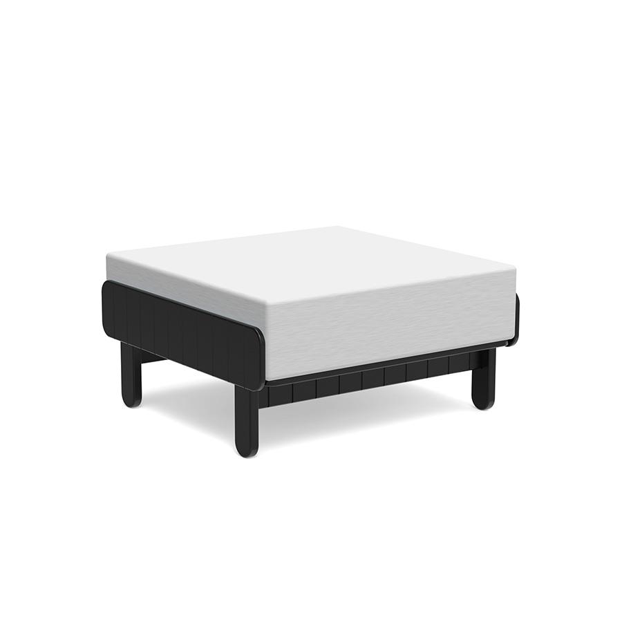 Sunnyside Ottoman Ottomans Loll Designs Black Cast Silver 