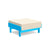 Sunnyside Ottoman Ottomans Loll Designs Sky Blue Canvas Flax 