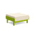 Sunnyside Ottoman Ottomans Loll Designs Leaf Green Canvas Flax 