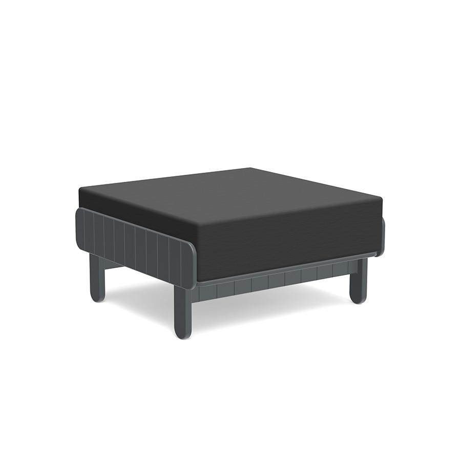 Sunnyside Ottoman Ottomans Loll Designs Charcoal Grey Cast Charcoal 