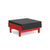 Sunnyside Ottoman Ottomans Loll Designs Apple Red Cast Charcoal 