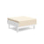 Sunnyside Ottoman Ottomans Loll Designs Cloud White Canvas Flax 