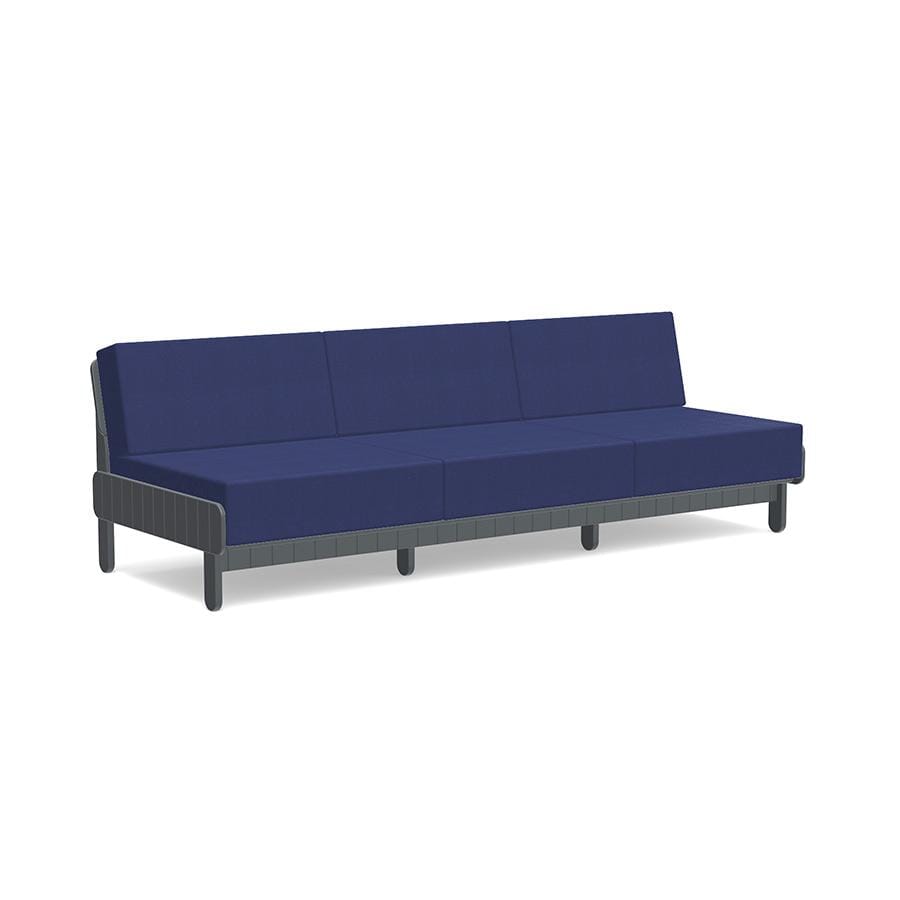 Sunnyside Sofa Sofas Loll Designs Charcoal Grey Canvas Navy 