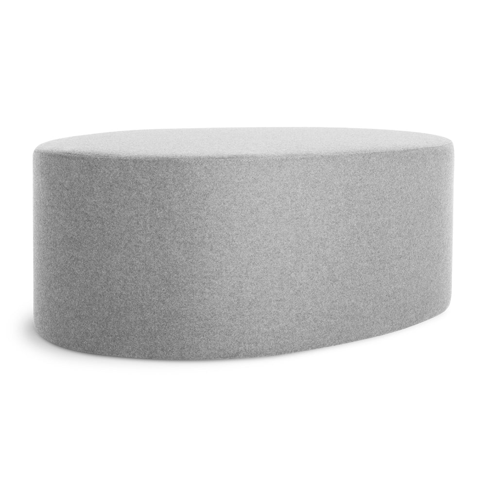 Swole Ottoman ottomans BluDot Large Vesper Light Grey 