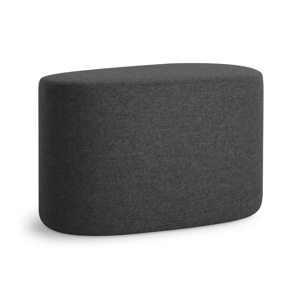 Swole Ottoman ottomans BluDot Medium Vesper Charcoal 