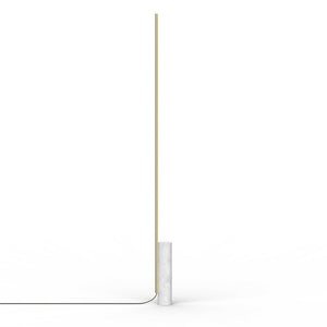 T.O Floor Lamp Floor Lamps Pablo White Carrara Marble Brass 