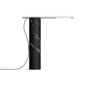 T.O Table Lamp Table Lamps Pablo Black Marquina Marble Chrome 