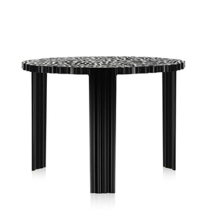 T-Table side/end table Kartell Med-14.2" Solid Glossy Black 