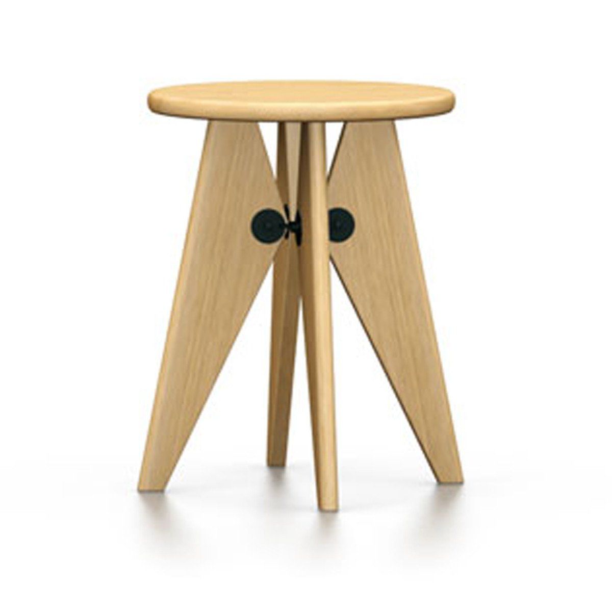 Tabouret Solvay Stool Stools Vitra solid natural oak 