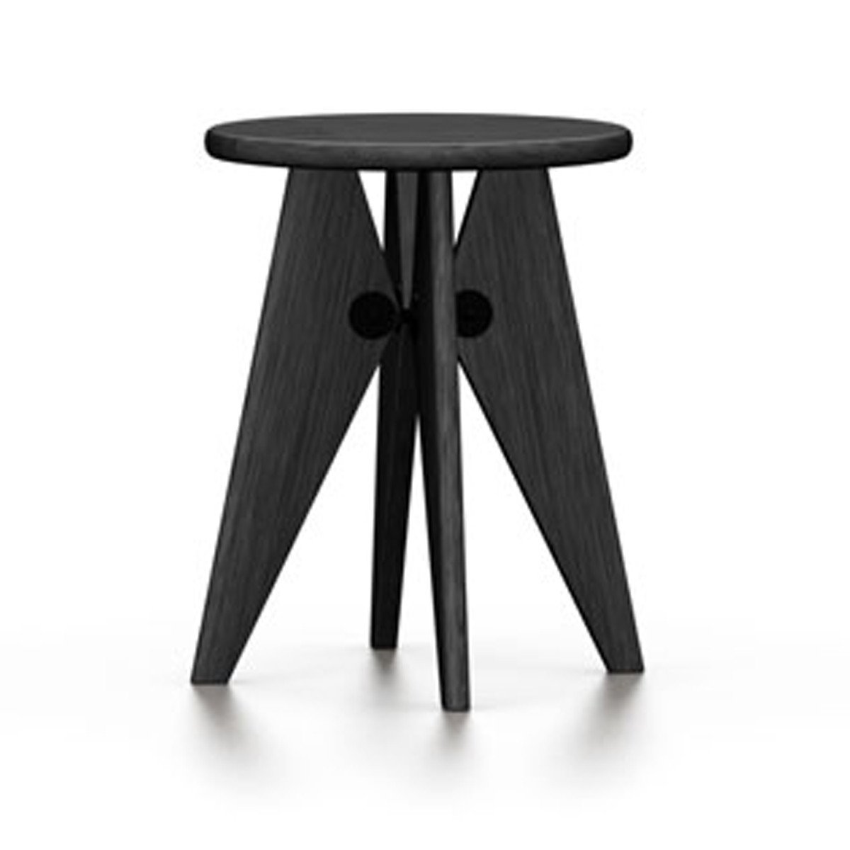 Tabouret Solvay Stool Stools Vitra solid smoked oak 