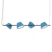 Tam Tam 4 - Linear Suspension Light suspension lamps Marset All Blue 