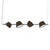 Tam Tam 4 - Linear Suspension Light suspension lamps Marset All Brown 