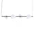 Tam Tam 4 - Linear Suspension Light suspension lamps Marset All White 