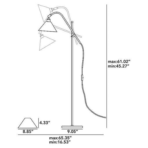 Task Ceramic Floor Light Floor Lamps Original BTC 