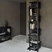 Teak Abstract Black Column storage Ethnicraft 