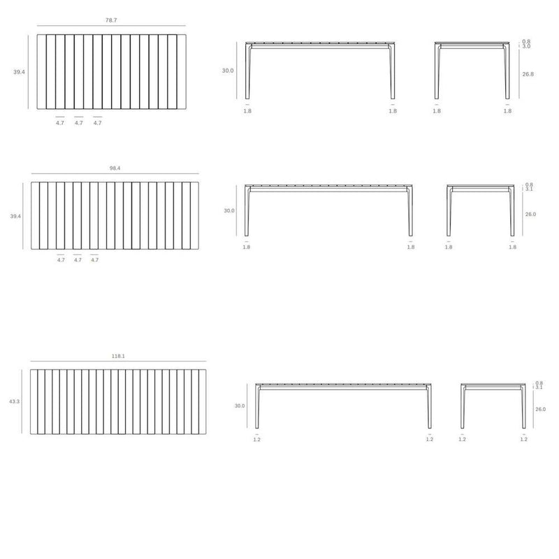Teak Bok outdoor Dining Table Dining Tables Ethnicraft 