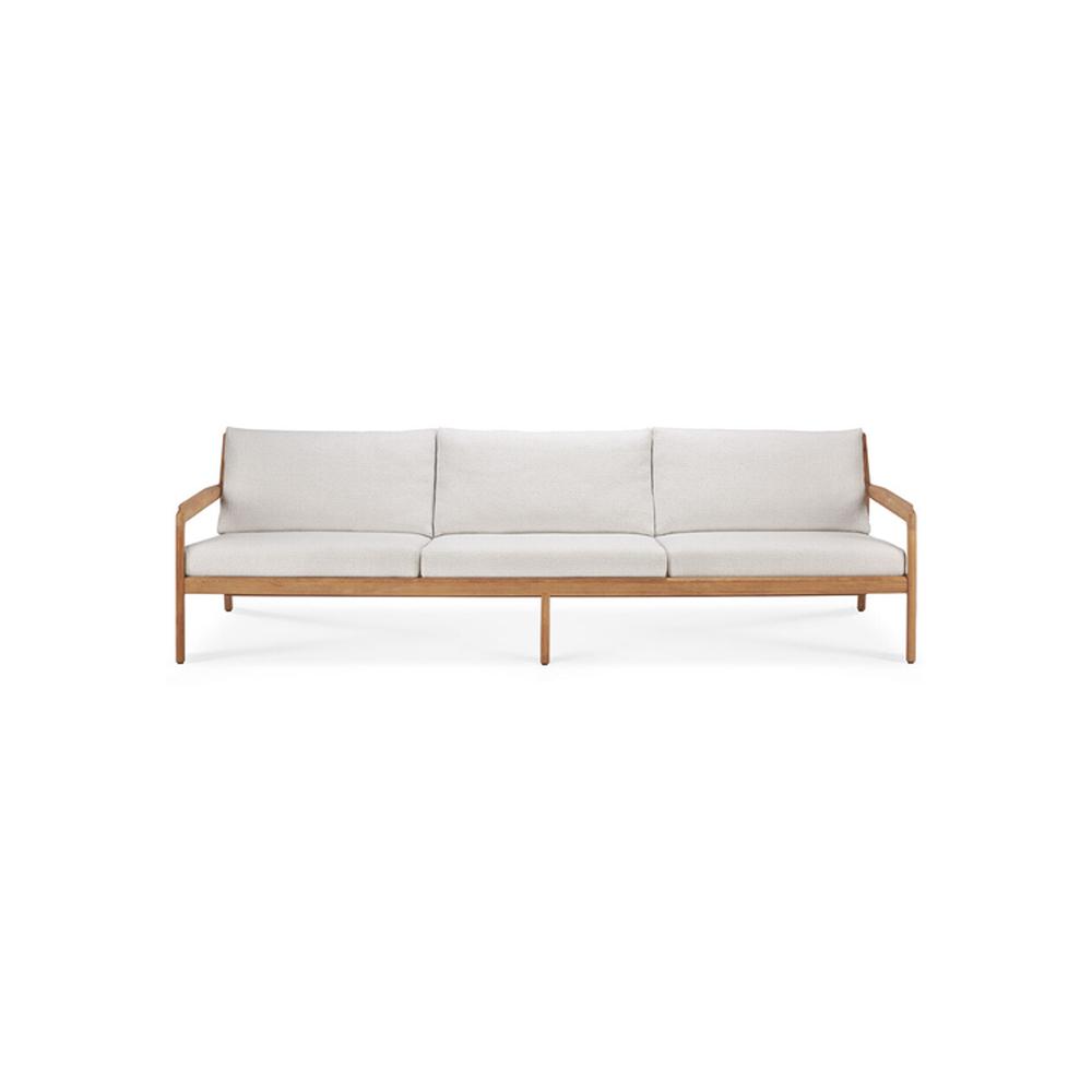 Teak Jack Outdoor Sofa Sofa Ethnicraft 3 seater Off white 